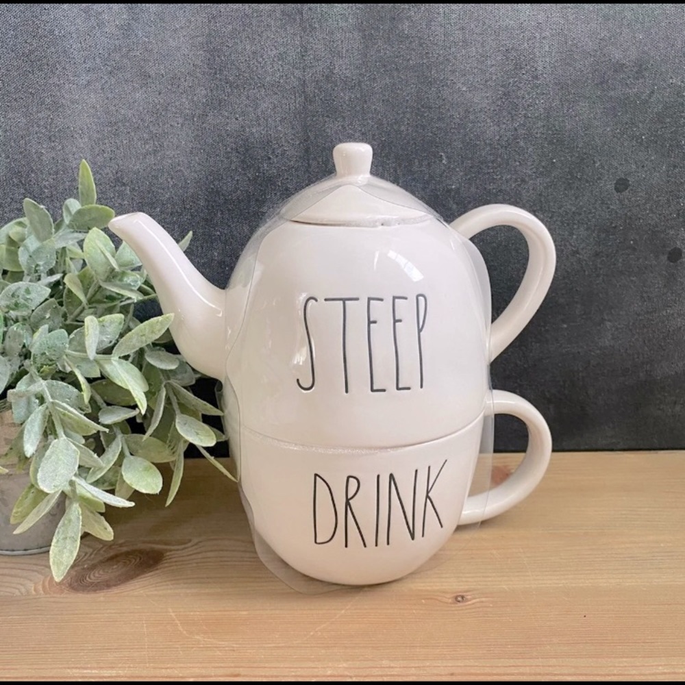 Rae Dunn Steep & Drink Teapot Set